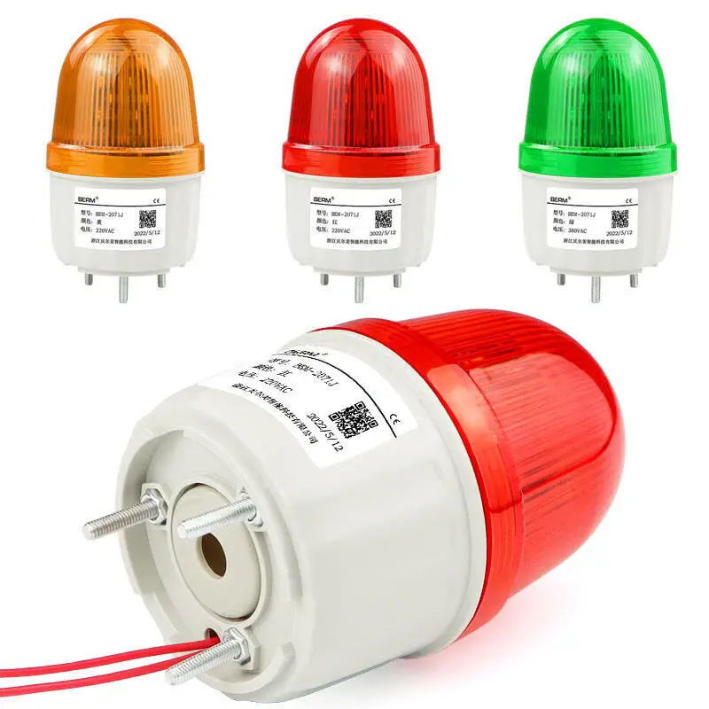 

LTE-2071J Industrial Strobe Signal Warning Light LTE-2071 Security Alarm Blinker Flashing Warning Lamp 12V 24V 220V with Buzzer