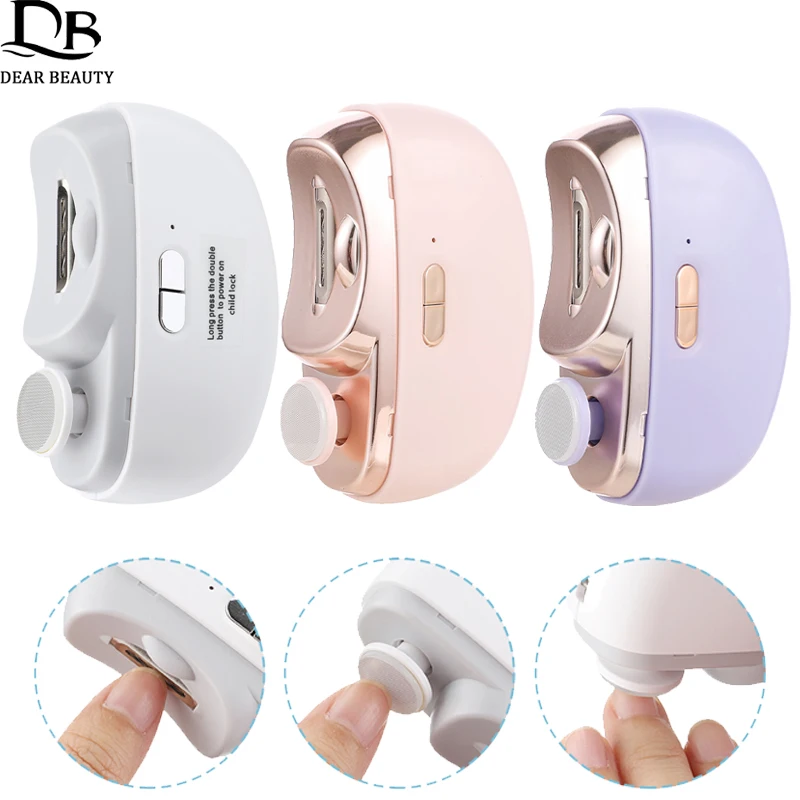 Electric Nail Clipper Baby Adult Automatic Nail Clippers Trimmer Fingernail Toe Scissor Nails Cutter Pedicure Manicure Polishing