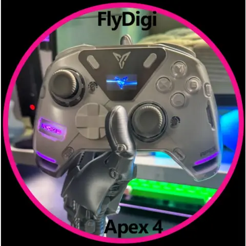 Contrôleur de jeu sans fil FlyDigi Apex 4 avec joystick magnétique à effet Hall à écran intelligent et déclenchement, adapté pour PC/Android/iOS
