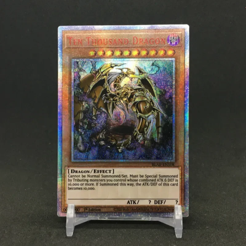 Yu Gi Oh 10000SER Ten Thousand Dragon French German DIY Colorful Toys Hobbies Hobby Collectibles Game Collection Anime Cards