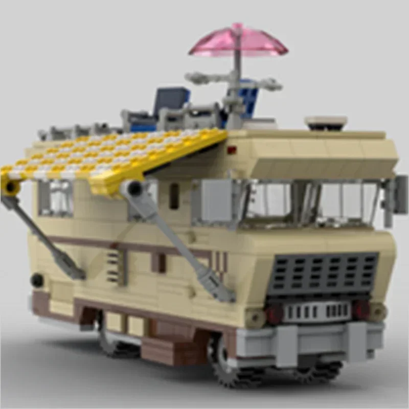 

Moc Building Blocks Movie Car Model Field Camping Car Technical Bricks DIY Assembly Construction Toys For Childr Holiday Gifts