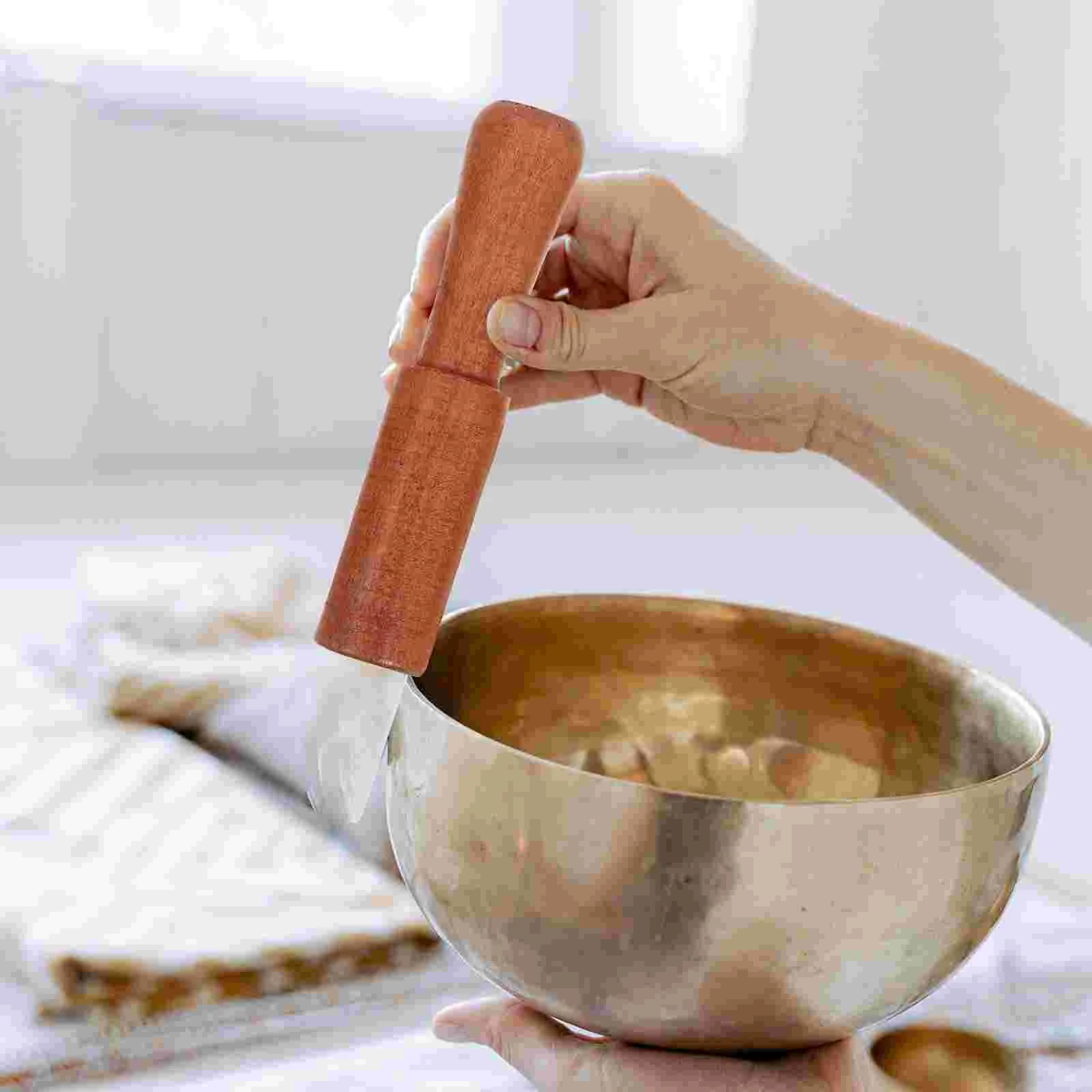 

Singing Bowl Stick Hand-made Buddha Sound Striker Mallet Chanting Bowls Meditation for Gong