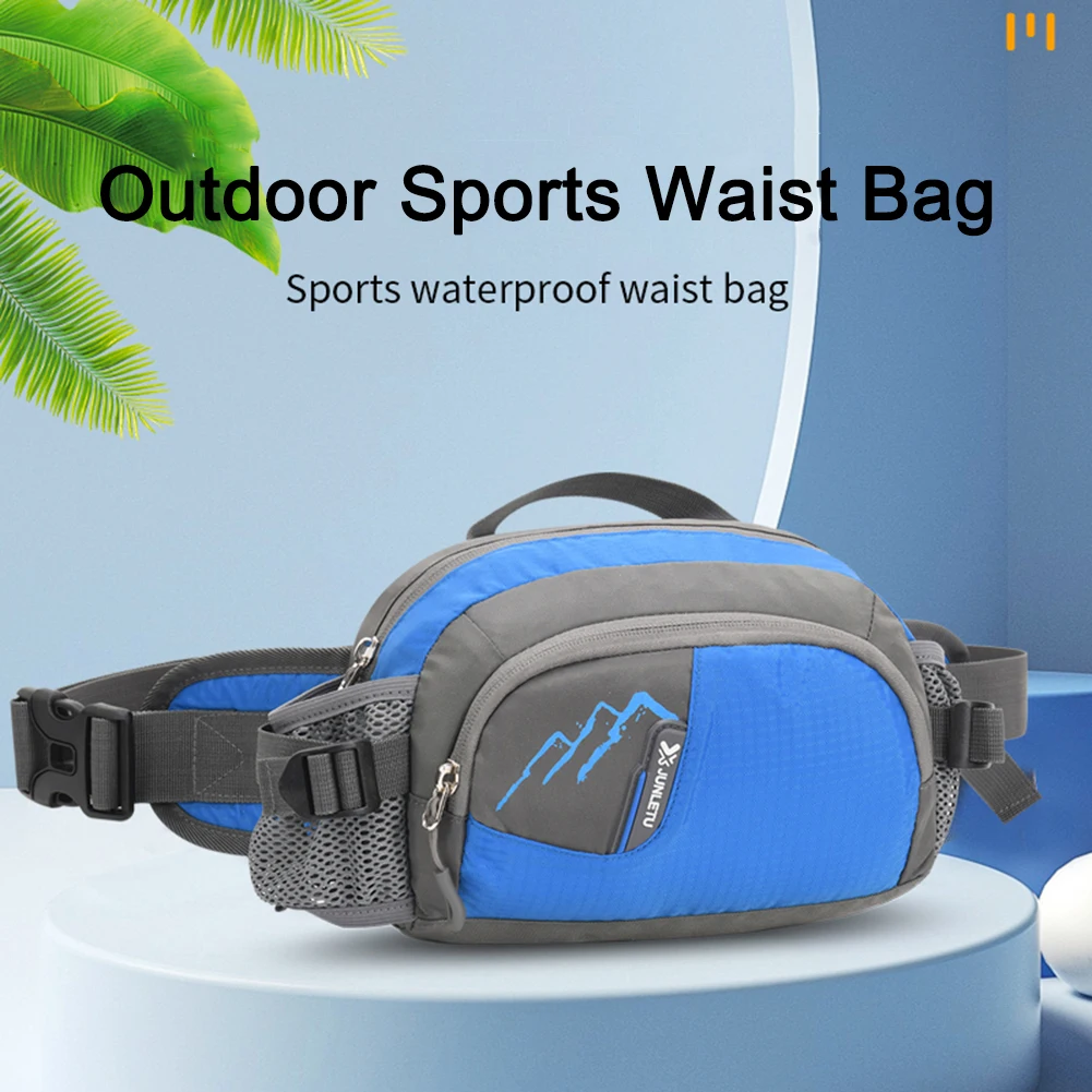 Fanny Pack Running Belt Purse Bum Bag Women Men Nylon with Bottle Holder Waterproof for Cycling for Running Hiking for Hydration