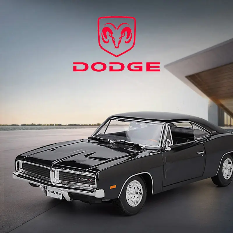 

Оригинальные коллекционные модели автомобилей Maisto: Dodge 1:18 1969 War Horse R/T, литая имитационная модель спортивного автомобиля, украшение, подарок на день рождения