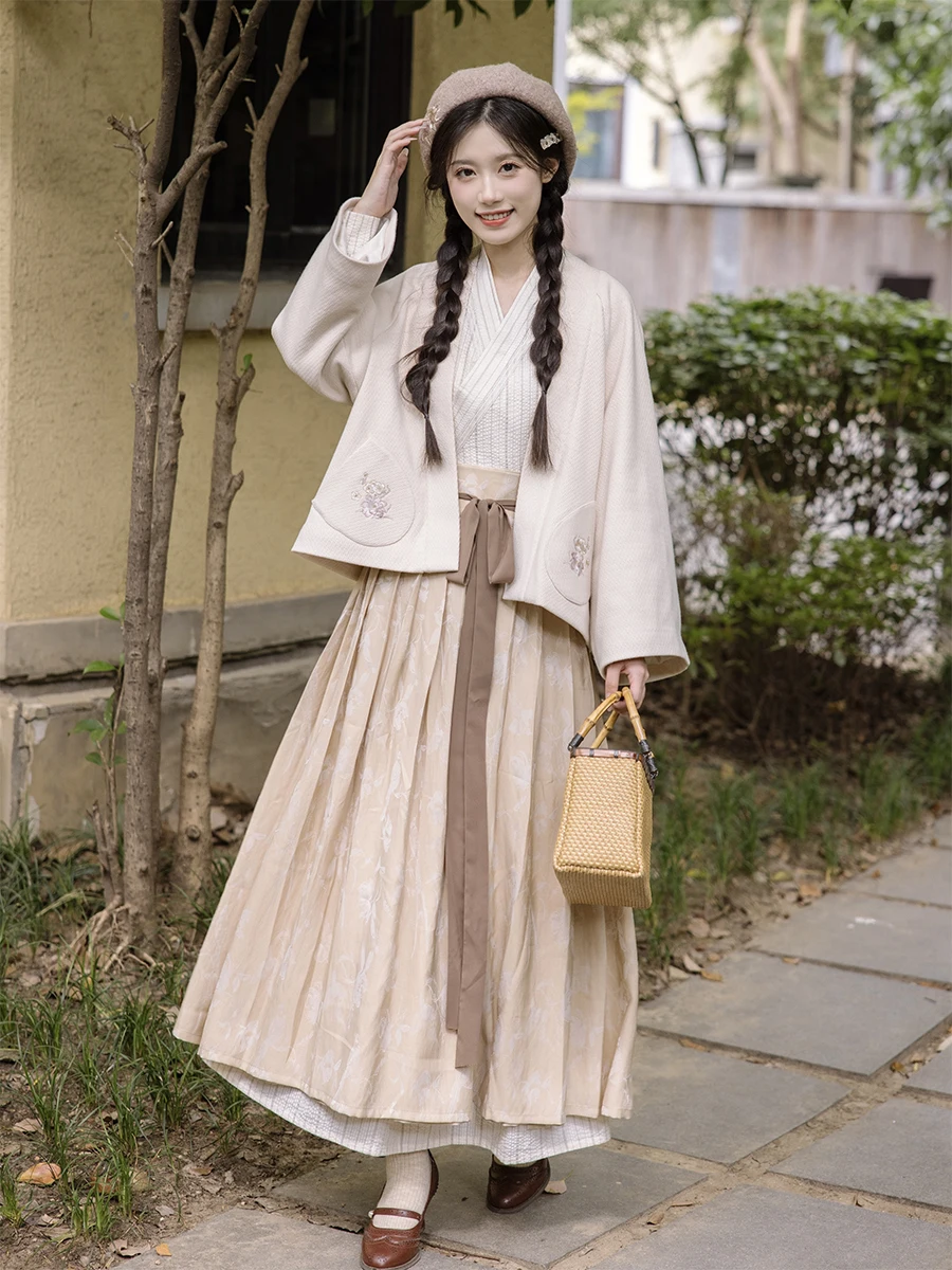 

Новый китайский вязаный кардиган Chuan Dai Time и комплект из свитера и юбки для женщин, осенне-зимний модный ансамбль из полиэстера