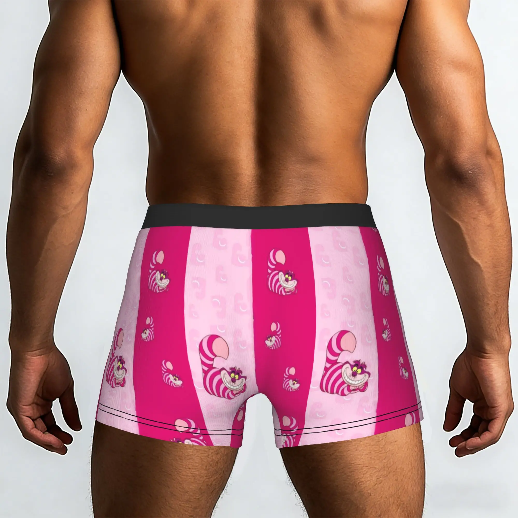 Custom C-Cheshire Anime Cat Underwear Men Print  Boxer Shorts Panties Briefs Breathable Underpants