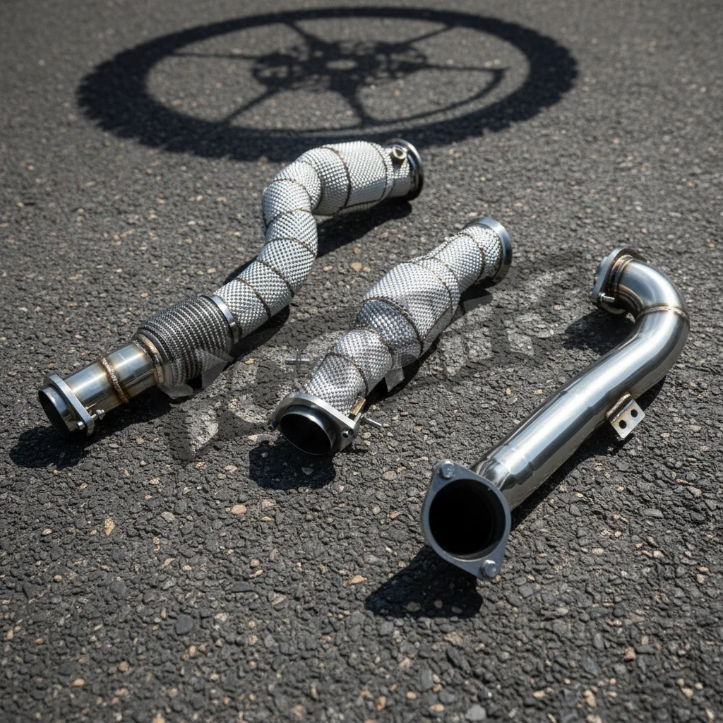 Exhaust Pipe System For BMW M3/M4 G82 G80 G83 G8X 3.0T 2019-2022 Downpipe In Stock Heatshield Header Exhaust Pipe