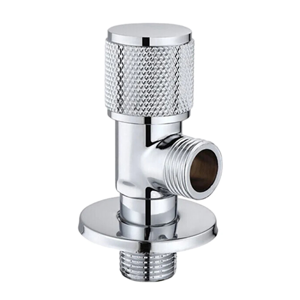 NEW Practical Wall Entry Brass Angle Triangle Valve Angle Triangle Valve Toilet Faucet G1/2\'\' Hot Or Cold Water