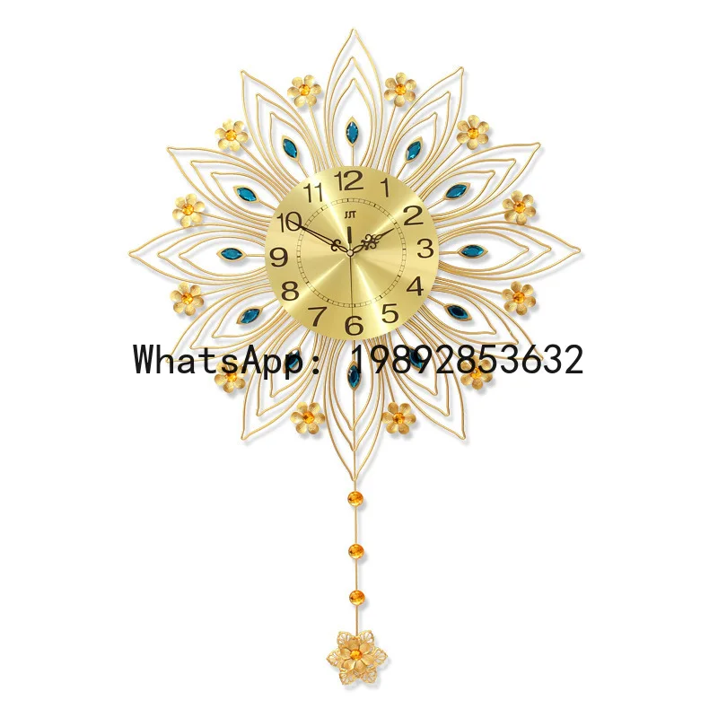 

DSA living room light luxury clock wall clock home fashion simple decoration wall mute clock restaurant entrance