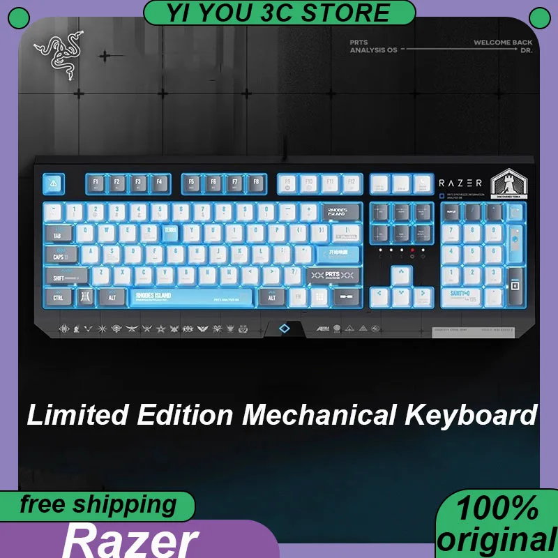 

Razer Co-branded Limited Mechanical Keyboard RhodeIsland Wired RT RGB 104Keys Custom PC Esports Laptop Gaming Keyboards