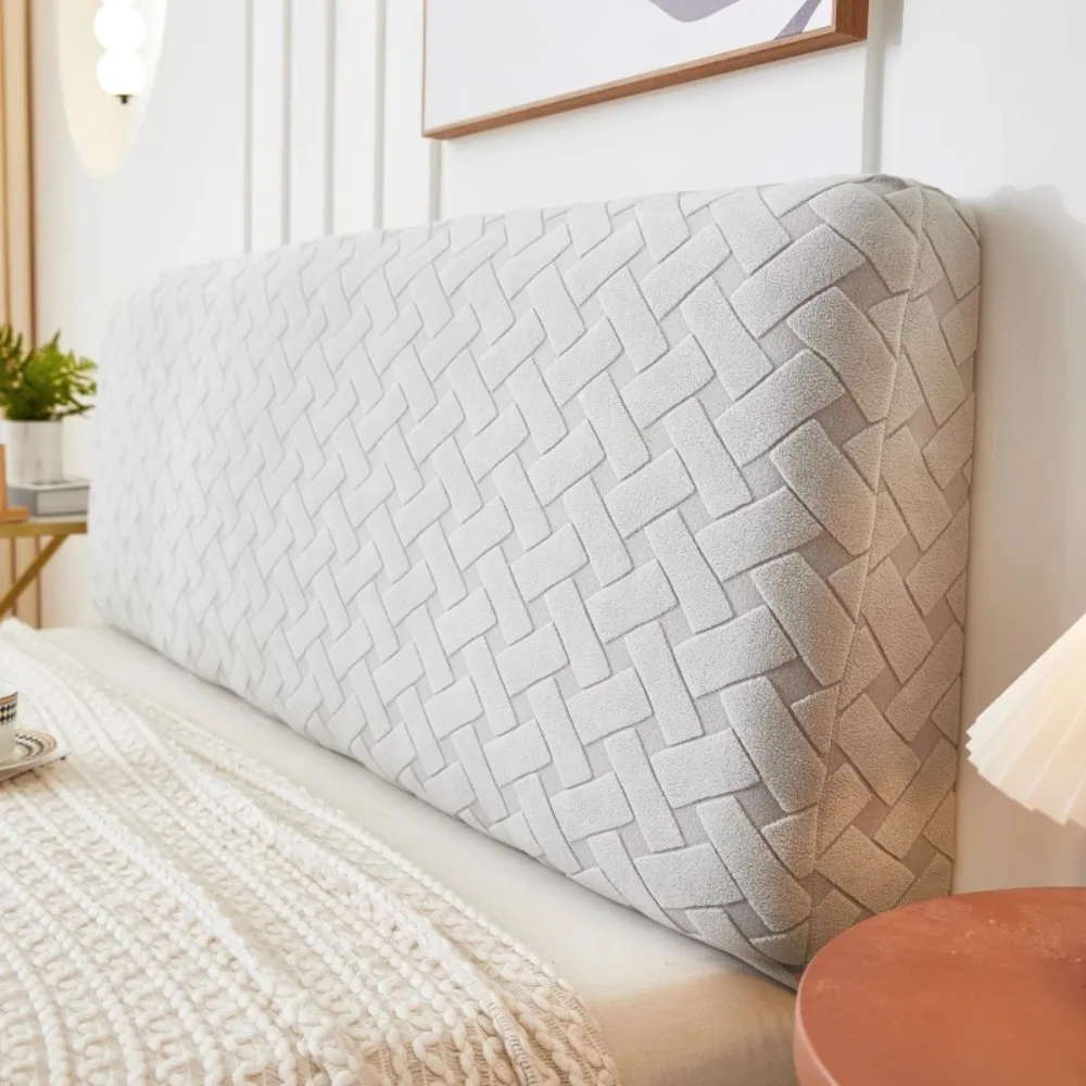

All Inclusive Bedhead Dust Cover Jacquard Anti-Collision Bed Backrest Cover Elastic Universal Fit Protector Cover Home Decor