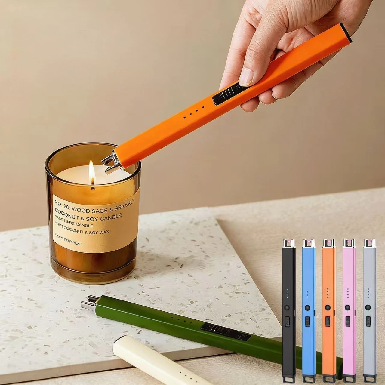 

Electric Arc Ignition Windproof Pulse Flameless Plasma Ignition Candle Lighters USB Rechargeable Lighter Kitchen Outdoor BBQ