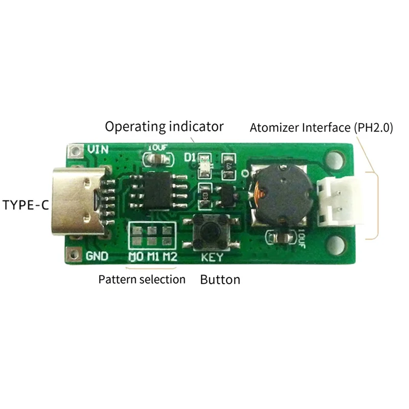 USB مرطب صغير لتقوم بها بنفسك عدة تيار مستمر 3.7-5.5 فولت نوع-C مرطب صغير لتقوم بها بنفسك عدة 330Ma مبيعات مرطب الهواء بالموجات فوق الصوتية المنزلية