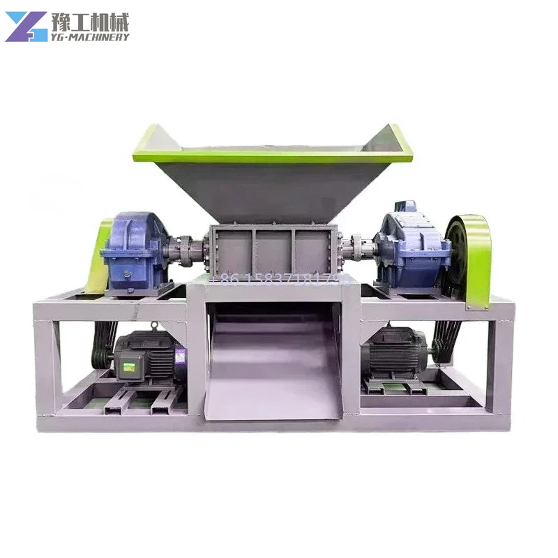 

High Quality Waste Tire Shredder Industrial Auto Feed Tire Recycling Line Shredder Pe Rubber Crusher Shredder Machine for Mexico