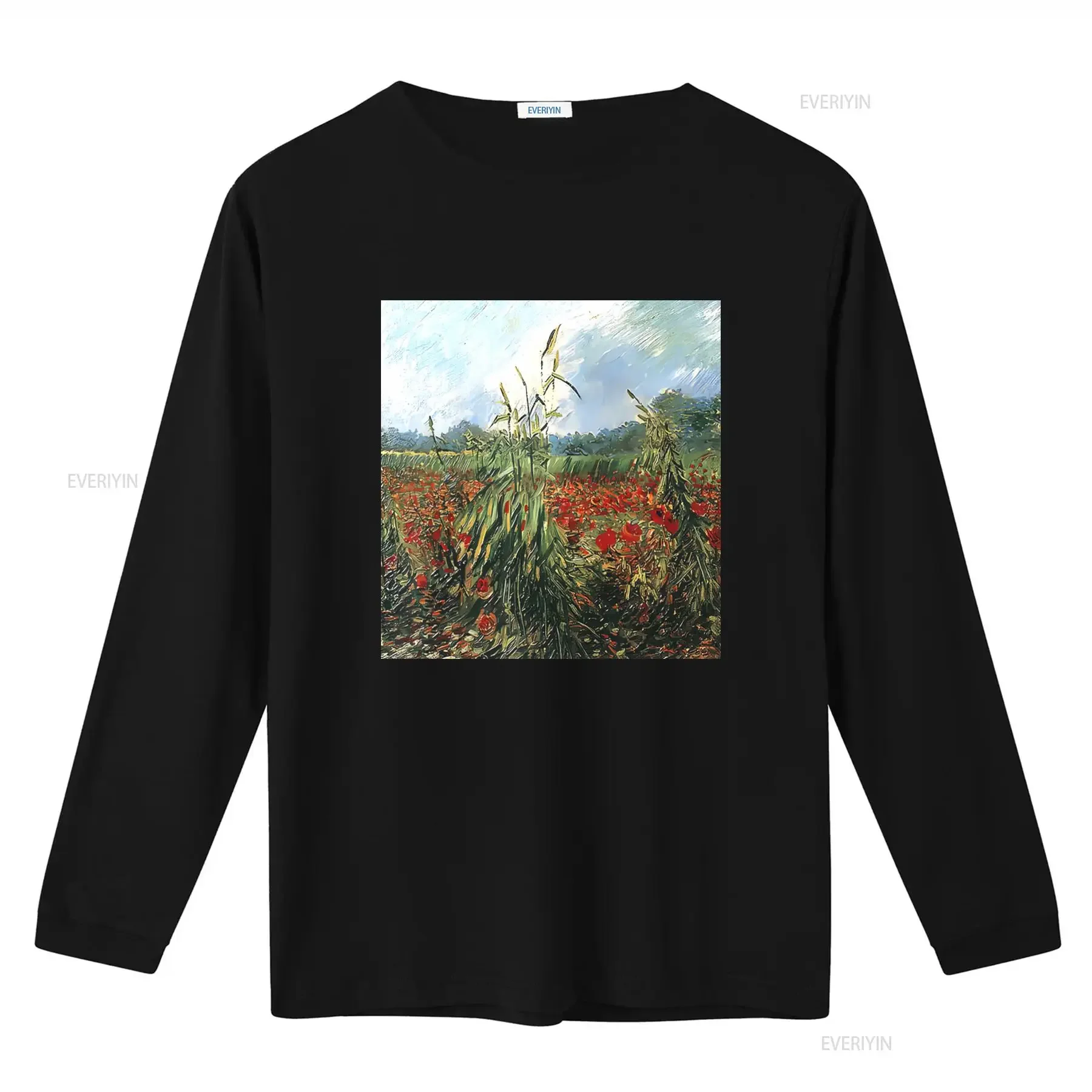 Green Ears of Wheat Vincent Van Gogh T shirt Unique Art Print for Fashion Lovers vintage Washed streetwear Comfortable fashion