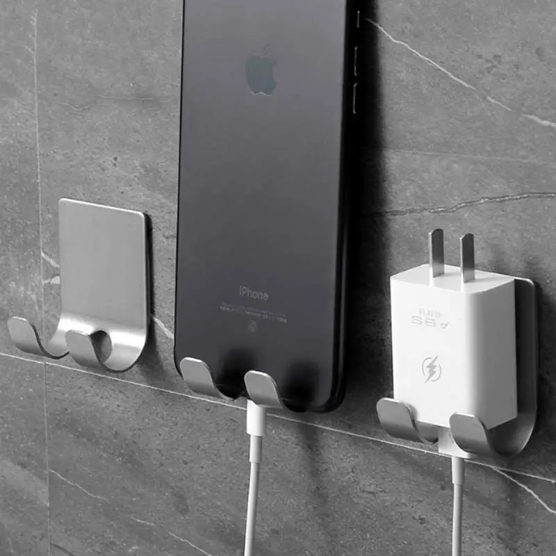 

304 Stainless Steel Razor Holder Storage Hook Wall Men Shaving Shaver Shelf Punch Free Razor Rack Bathroom Accessories