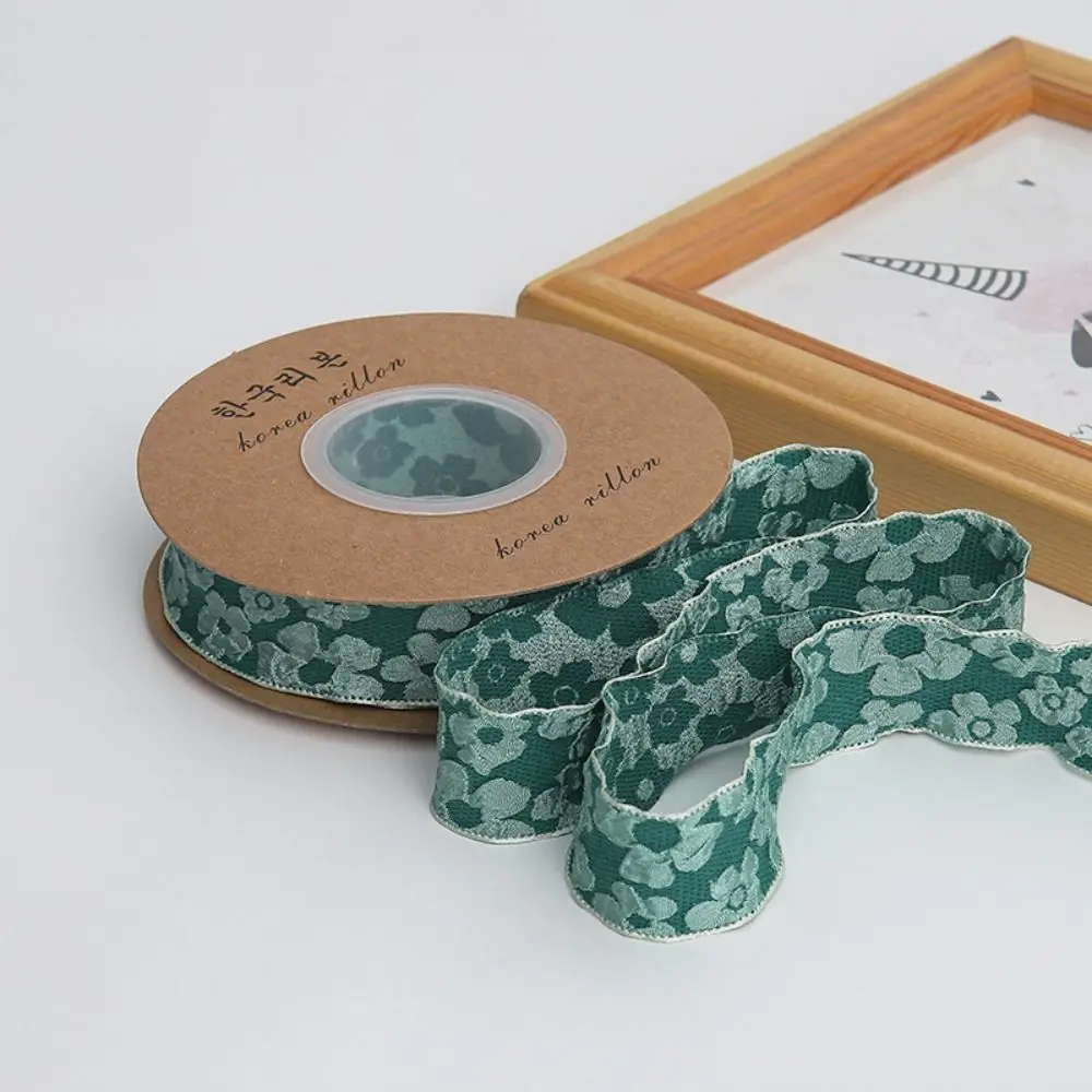 Creative 10 หลานูนดอกไม้ริบบิ้น 2.5 ซม.Camellia โบว์เครื่องประดับผมห่อของขวัญช่อดอกไม้บรรเทาดอกไม้ WAVE ริบบิ้น