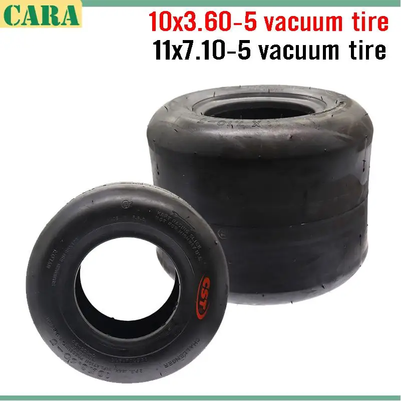 

High Quality 10x3.60-5 Go Karts Tubeless Tyre Rain Pattern for DIY Go Karts ATV Wheel 11x7.10-5 Vacuum Tire