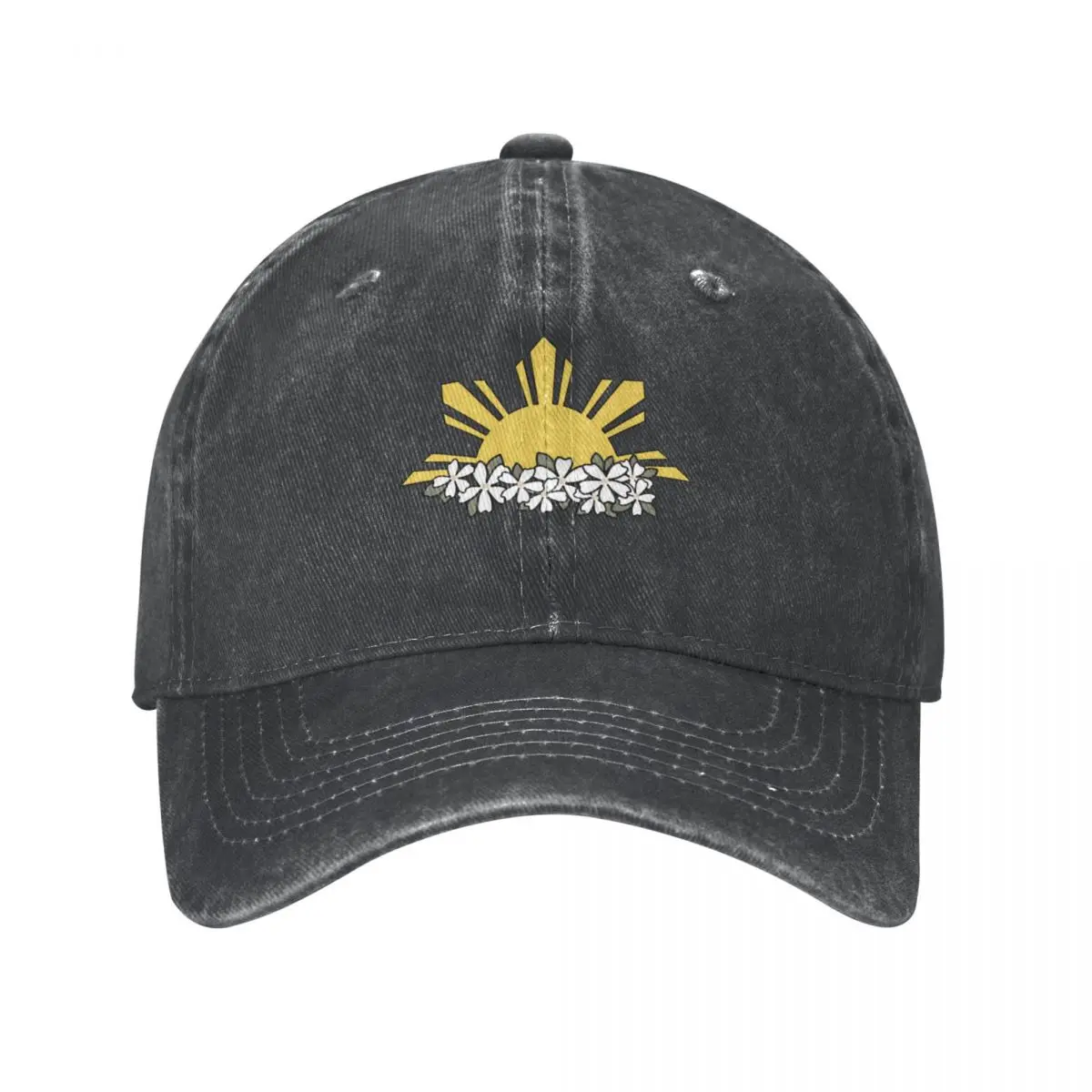 Filipino Sampaguita Design Cowboy Hat Snapback Cap Golf Cap dad hat Trucker Hat Caps Male Women's