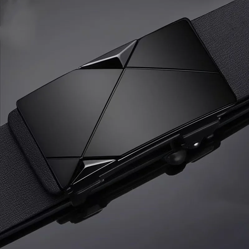 110/120/130 cm Herren-PU-Ledergürtel, modische Gürtel für den Alltag, Freizeit, Party, Festival, Arbeit, Business, automatische Schnalle