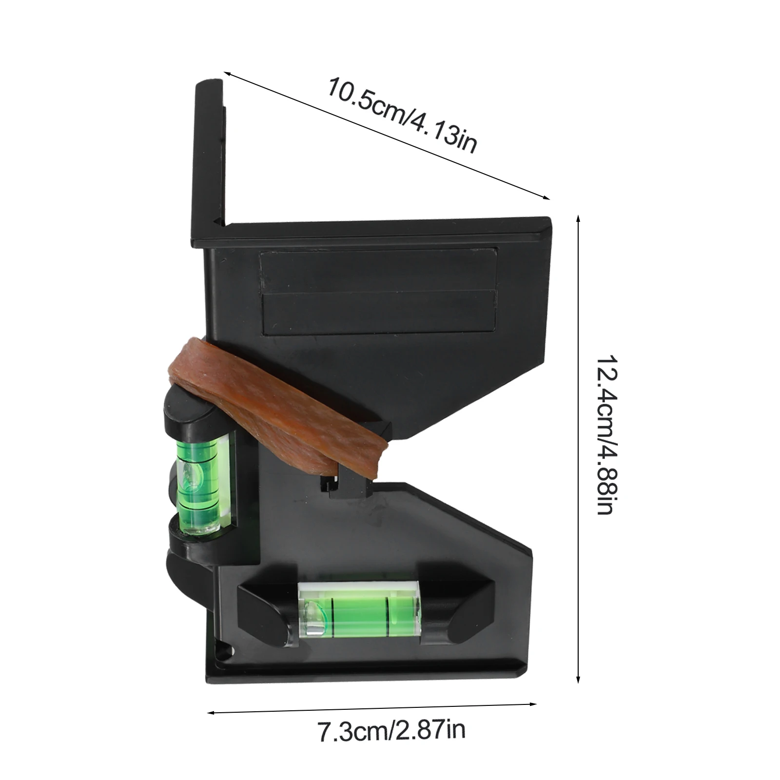 Reliable Horizontal Fence Post Pipe Level Angle Meter with 3 Bubble Levels for Construction and Carpentry Applications