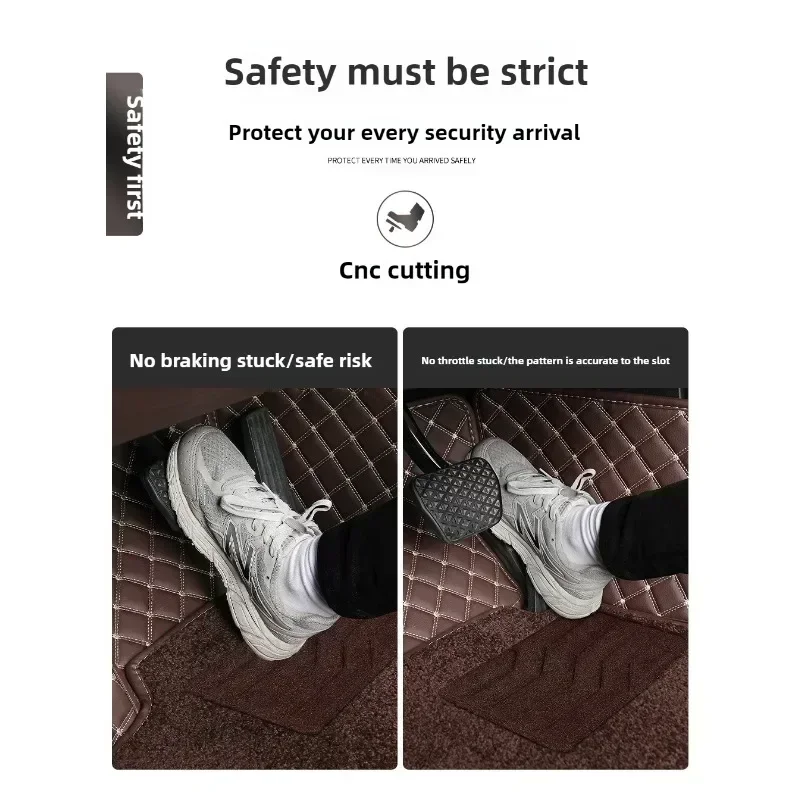 الفاخرة ذات الطابقين التغطية الكاملة الحصير سيارة لنيسان باترول Y61 Y62 كويست 2011-2017 سيفيرو 2004-2006 اكسسوارات السيارات