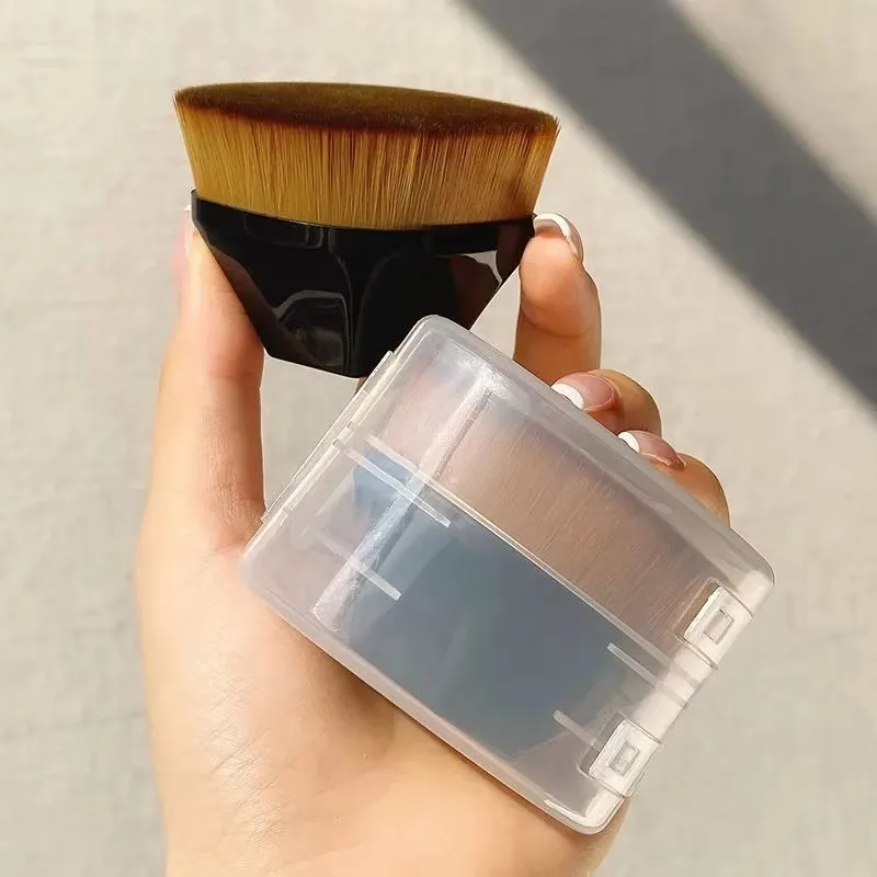 Nuevo Pincel de Maquillaje Mágico, Brocha para Polvo Facial, Brochas para Rubor, Brocha Profesional Portátil para Base de Maquillaje, Brocha Grande para Cosméticos, Base Suave
