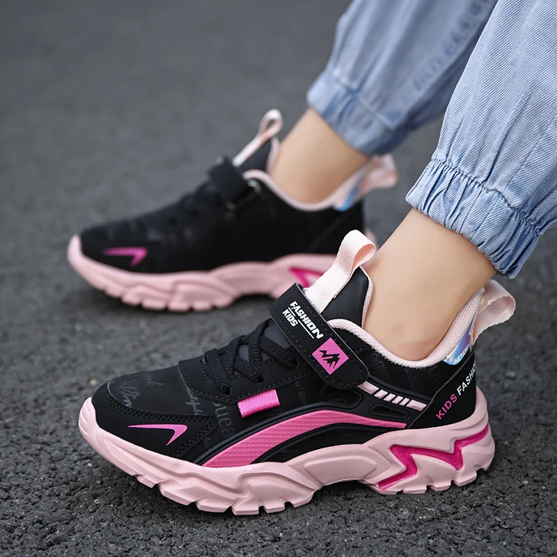 Kids Girls Shoes Running School Casual Sports Breathable Non-slip Sneakers Basketball Children Outdoor Walking Tennis All Season