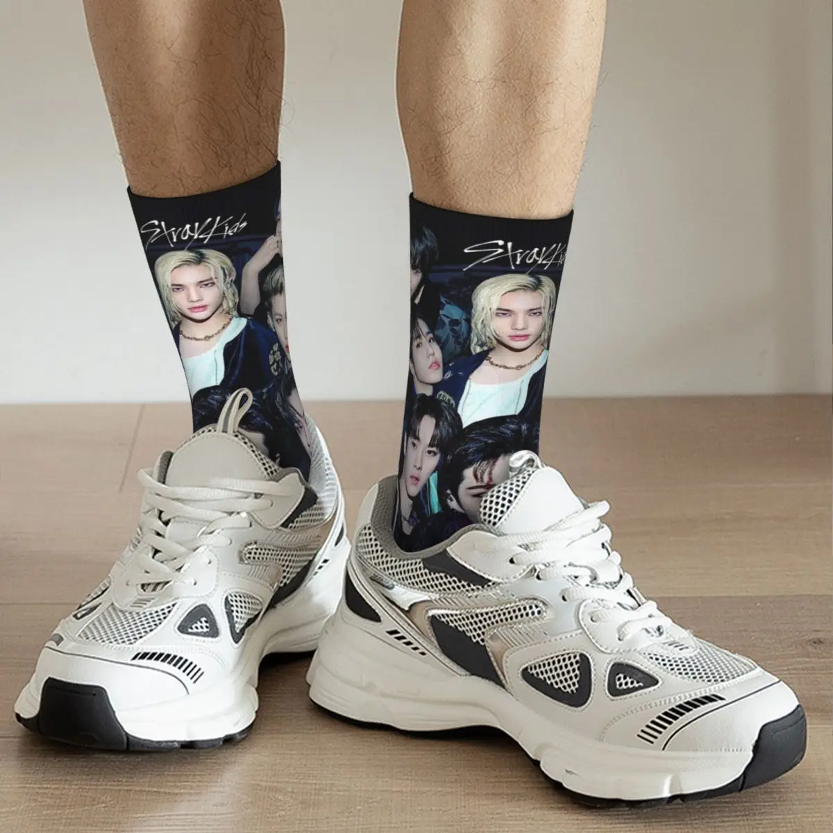 Stray Kpop Kids Star SKZ Singer Idol Socken Herren Damen Casual Straykids Socken Hip Hop Frühling Sommer Winter Mittelrohrsocken