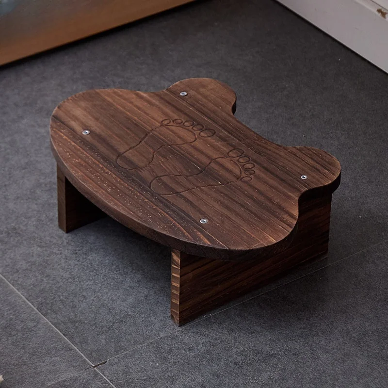 Solid Wood Footstool Under The Office Desk Footstool Sofa Household Footstool Toilet Seat Footstool Under Desk Footrest Pratical