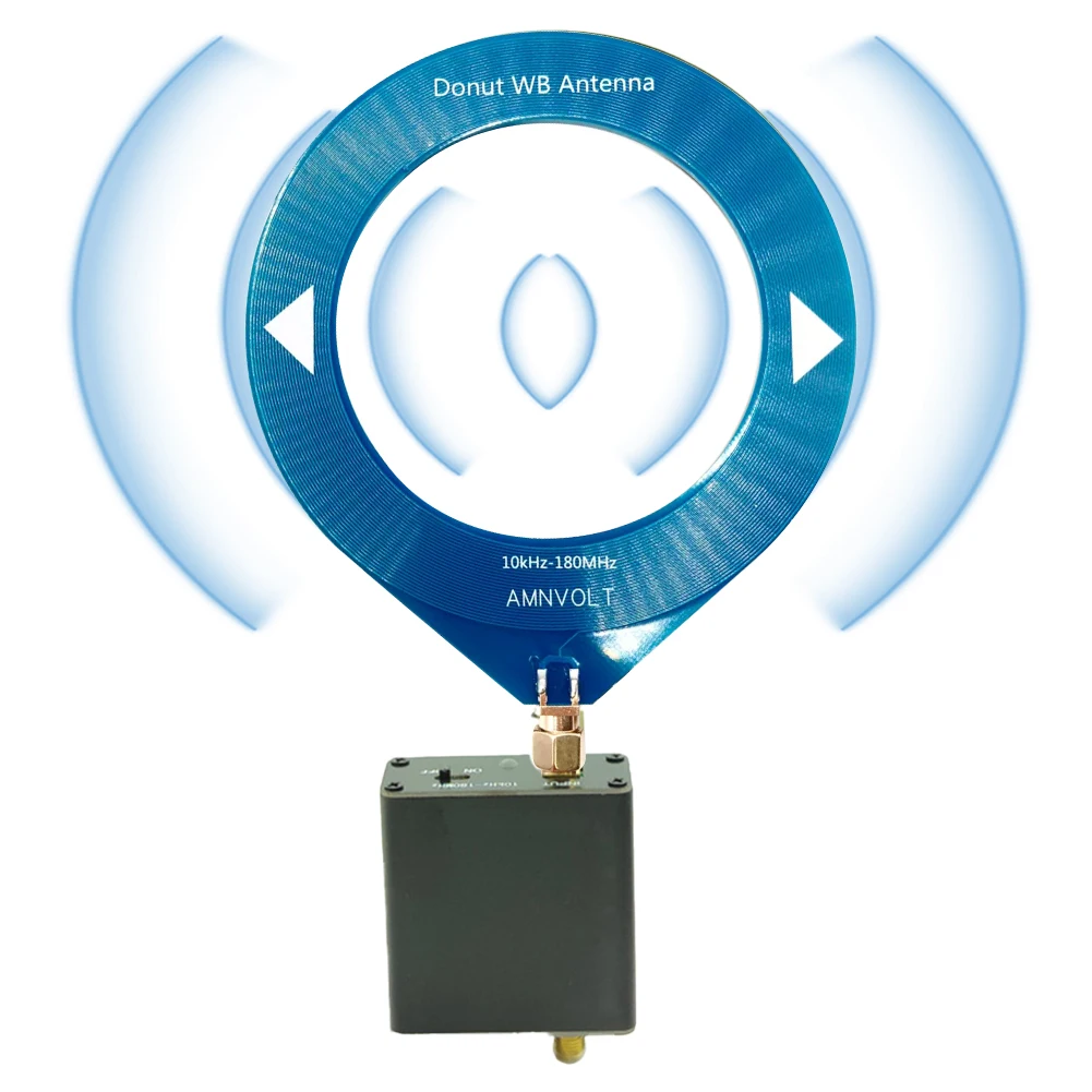 

Small Ring BB Antenna 10khz-180mhz SMA Interface Circular Antenna Portable Antenna for Malachite SDR Receiver TEF6686 Receiver