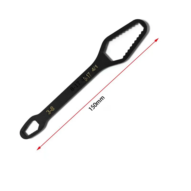 8-22mm Universal Torx Wrench Self-tightening Adjustable Glasses Wrench Board Double-head Torx Spanner Hand Tools for Factory