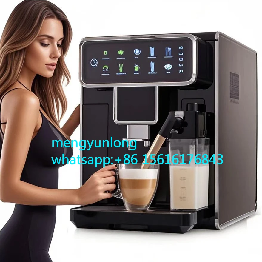 

Household Commercial Intelligent Fully Automatic Touch Screen Smart Espresso Coffee Maker Machine