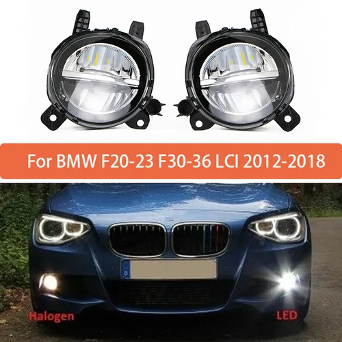 Conjunto de lámpara antiniebla LED para BMW F20 F21 F22 F23 F30 F31 F32 F33 F34 F35 F36 LCI 2012 2013 2014-2018 luz antiniebla del parachoques delantero
