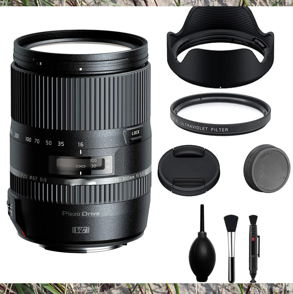 100% original para Tamron 16-300mm f/3.5-6.3 Di II VC PZD Lente Macro para cámaras Canon y Nikon (Modelo B016)