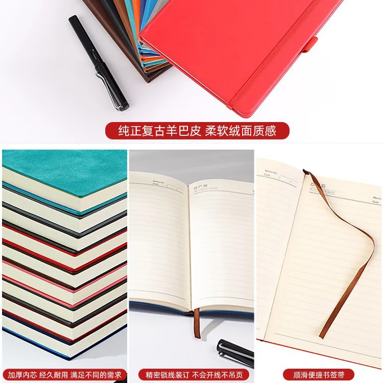 Elastic band a5 notebook paperback b5 notepad strap diary can print LOGO note book  budget planner  notepads  planner supplies