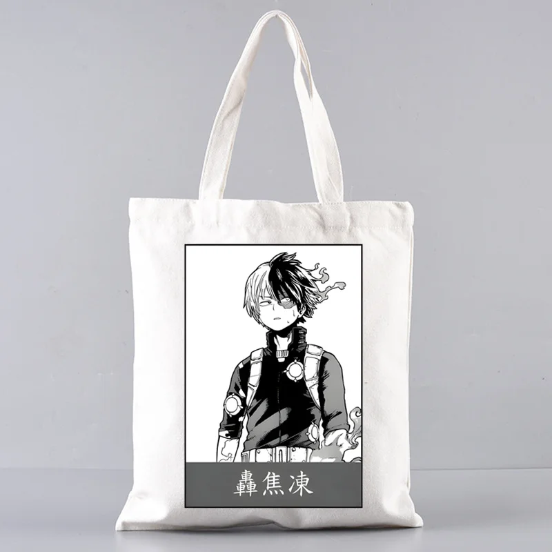 Boku No Hero Anime My Hero Academia Bakugou Tote Bag Unisex Canvas Bags Shopping Bags Printed Casual Shoulder Bag