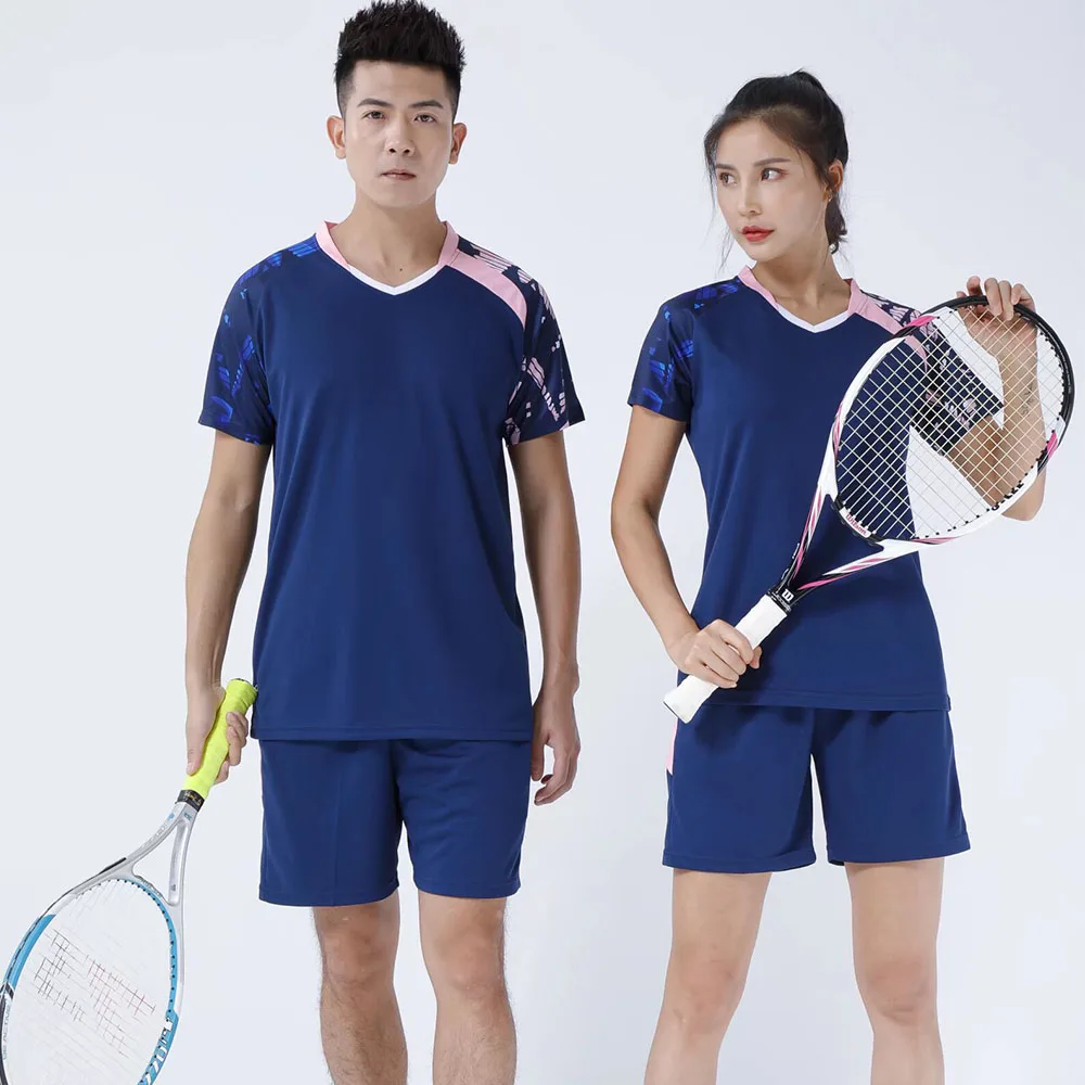 

2024 New in Tennis Volleyball Uniform Sets for Men Women Quick Dry Summer Sportswear Print Table Tennis Badminton Jersey Outfit