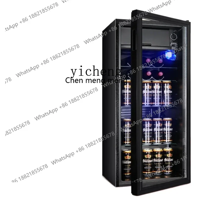 Hot sales Wine Cabinet Refrigerated Cabinet Single Door Transparent Glass Household Small Drinks Tea Sample Refrigerator