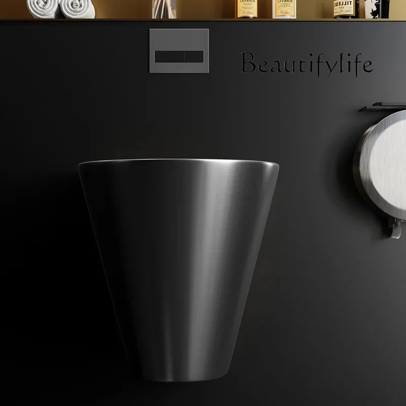 N69 Stainless steel toilet, wall-mounted flush toilet, anti-freezing crack into the wall, hidden water tank, wall row suspended