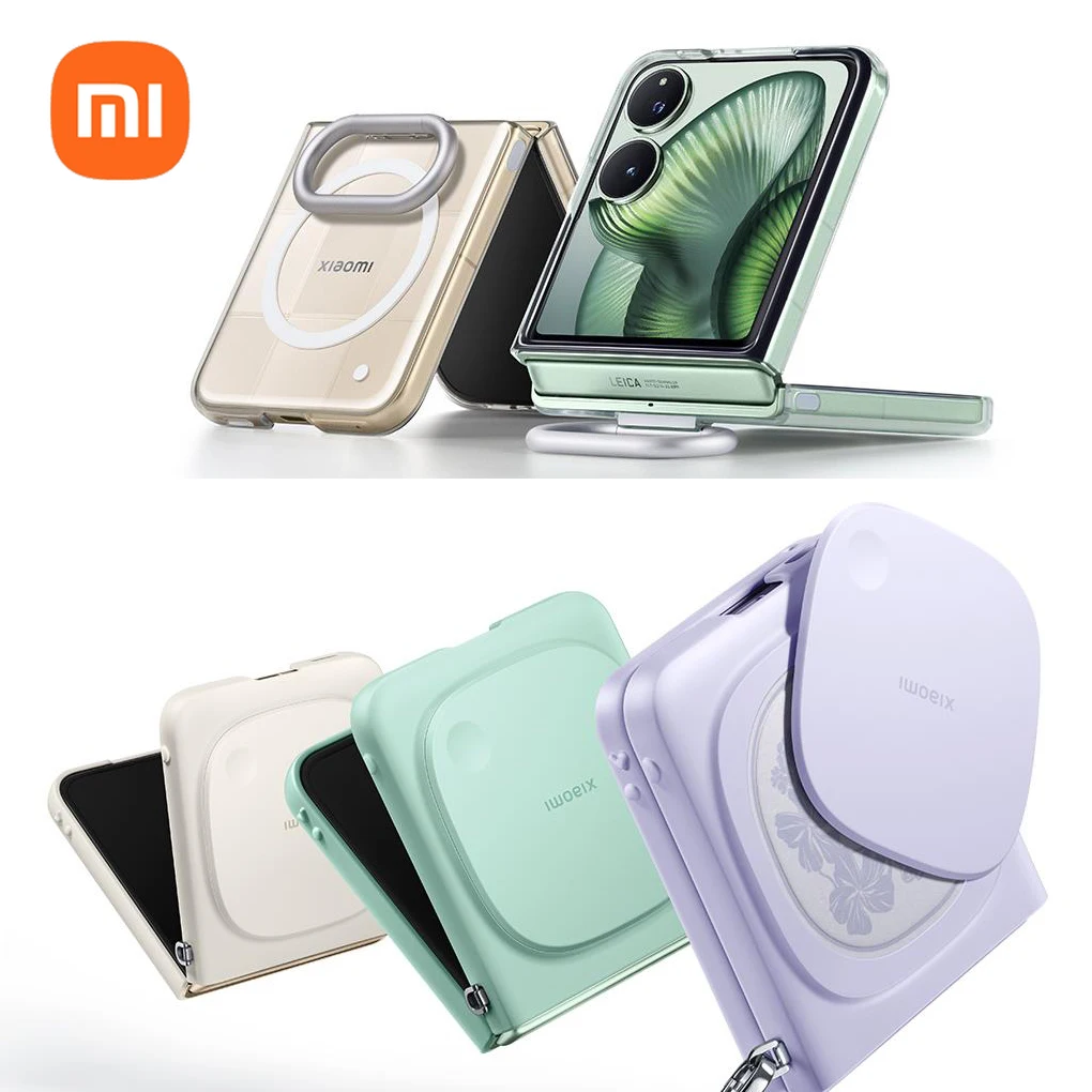 

Оригинальный официальный защитный чехол Xiaomi MIX Flip 2, магнитный защитный чехол с кольцом, универсальный защитный чехол с винтовой крышкой