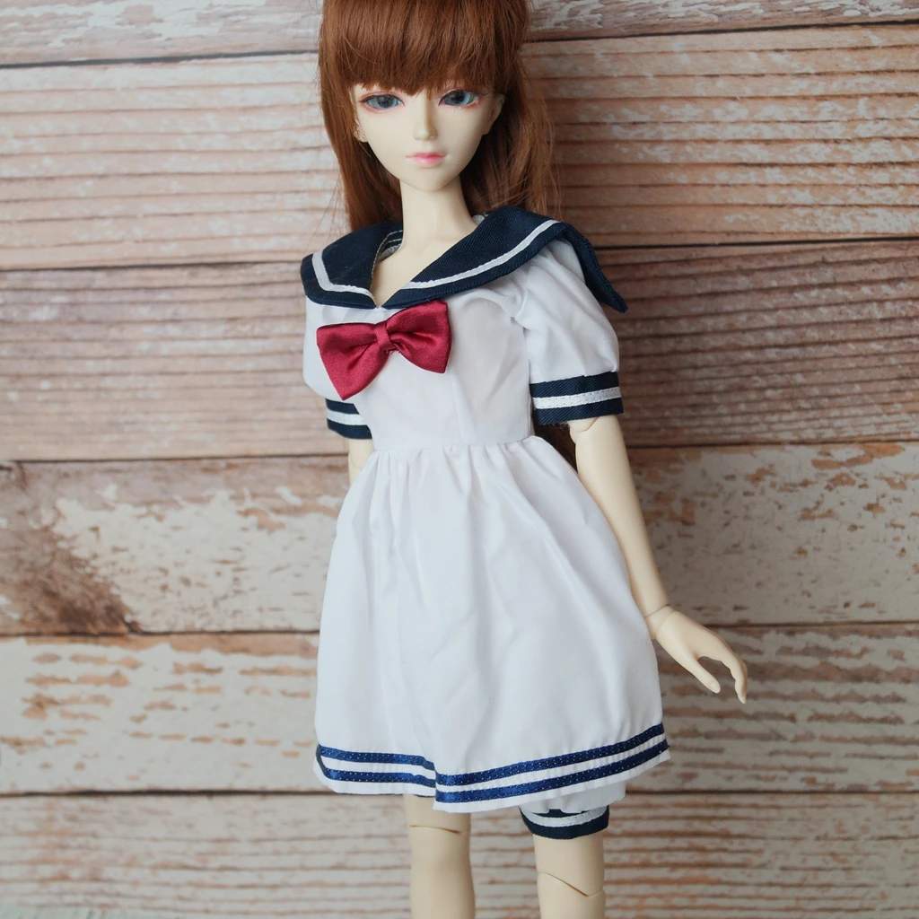 

BJD White Dress Pants Lace Outfits Clothing For 1/4 1/3 24” Tall Girl MSD SD13 DK DZ AOD DD Doll Wear