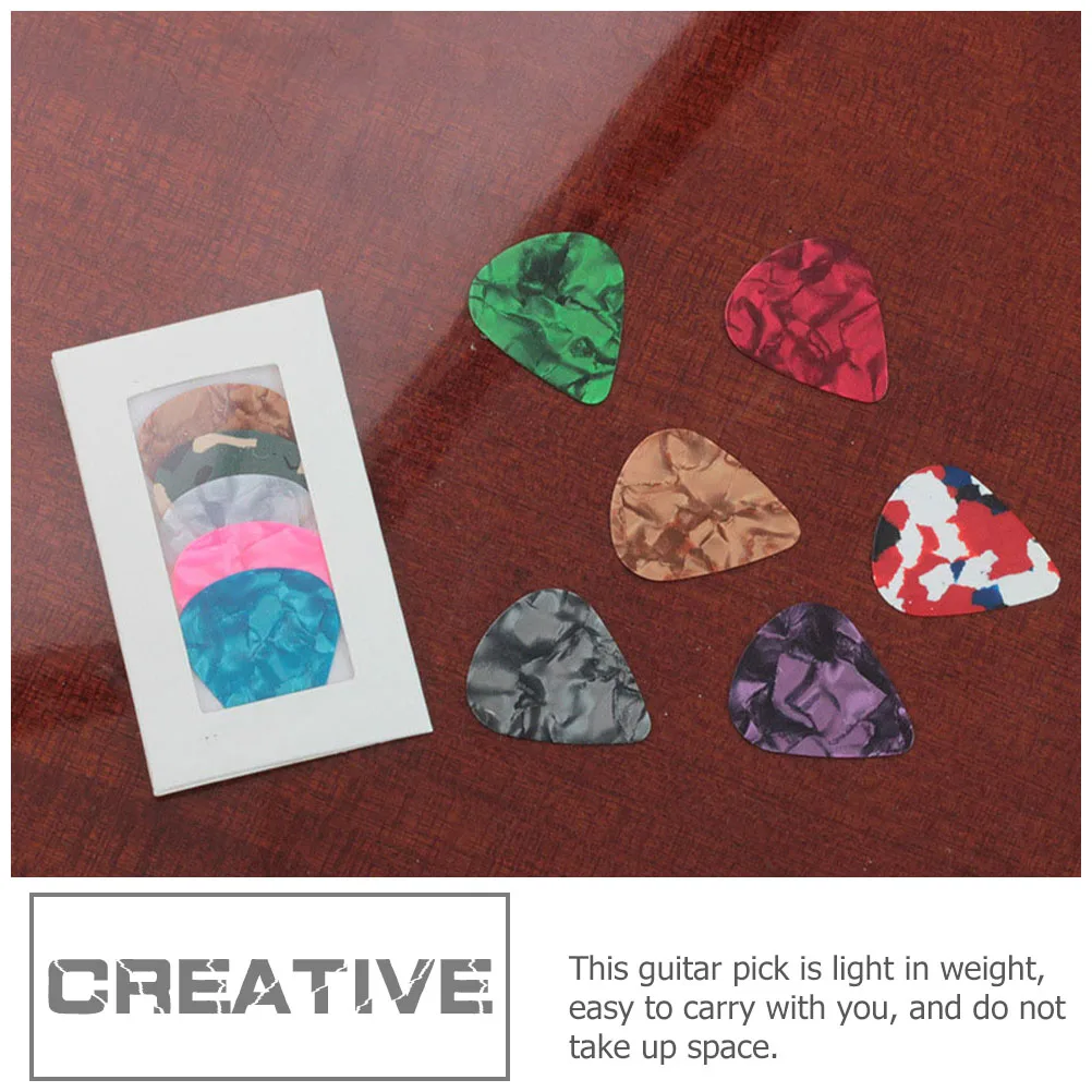 

5pcs Guitar Pick Set Lightweight Ergonomic Design For Clear Sound Compact Plectrums Guitar Playing Picks Accessories
