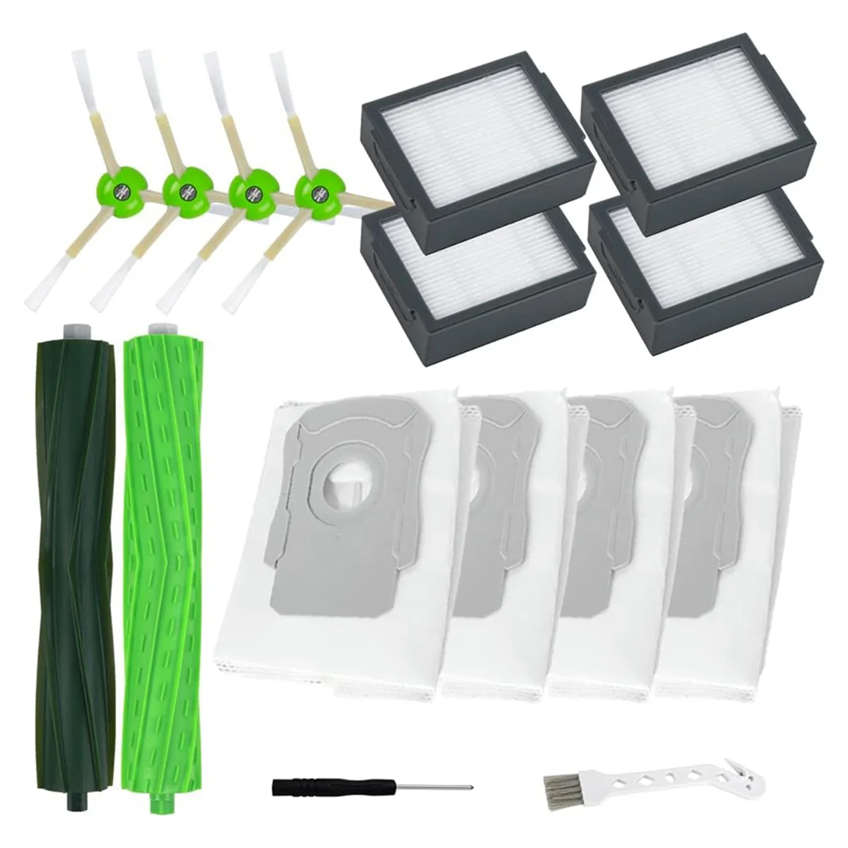Top-rReplacement Parts for iRobot Roomba I7 I7+ I8 I3 I6+ Plus E5 E6 E7+ Robot Vacuum Accessories Roller Brushes