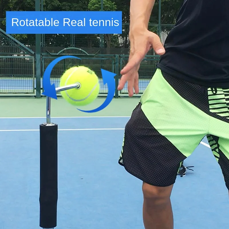 Authentic new portable spinning tennis trainer, forehand and backhand swing trainer, intercepting and cutting serve