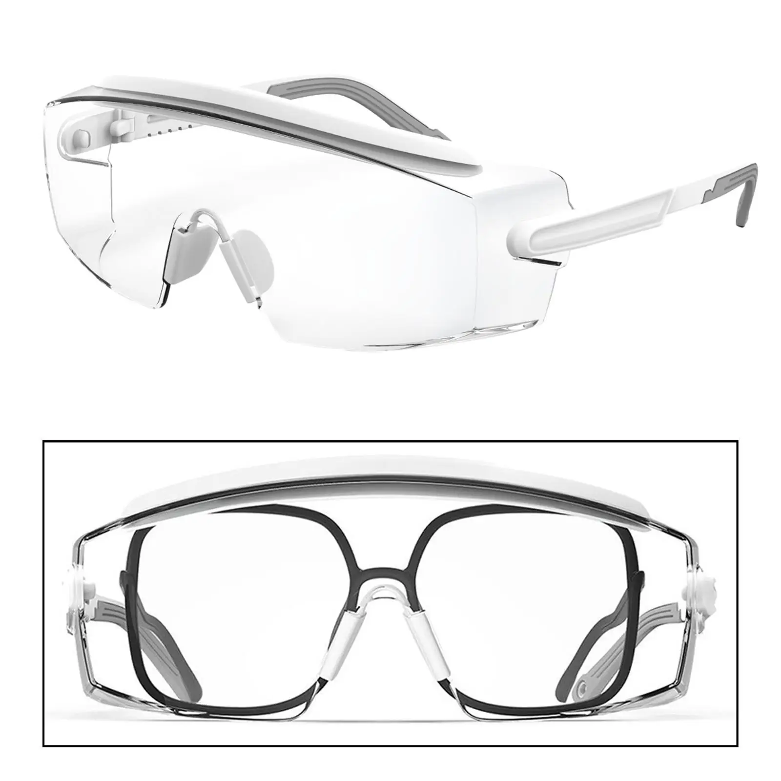 over Eyeglasses Dustproof Anti Eye Protection Protective Eye Glasses for Men and Women Cycling