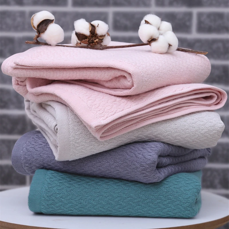 Cotton Face Bath Towel Set for Men and Women, Soft, Reusable, Bathroom, High Quality, 70*140 cm, 75*35 cm