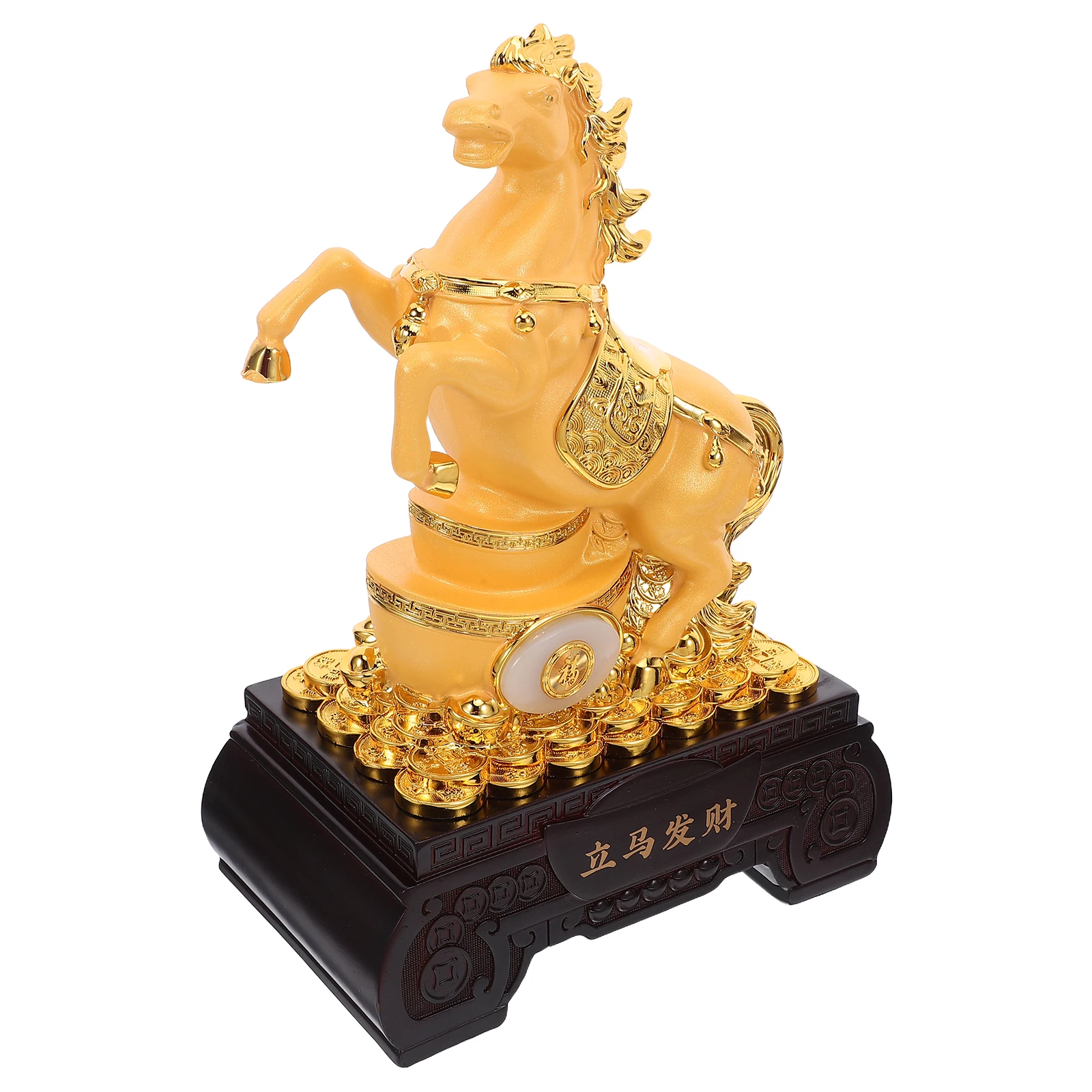 

Year of The Horse Resin Feng Shui Horse Statue Chinese Zodiac Wealth Lucky Home Office Decor Desktop Lucky Statue