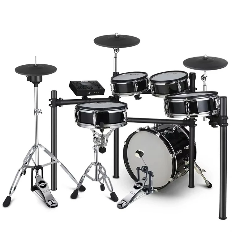 Foldable Electric Drum Kit With Drum Stool Musical Instruments