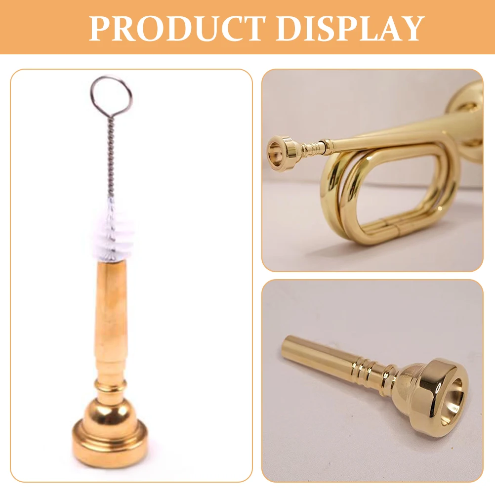 

1 set Trumpet Mouthpiece Cleaning Brush Kit with 3C Mouthpiece Copper Material for Horns trumpet accessories beginners